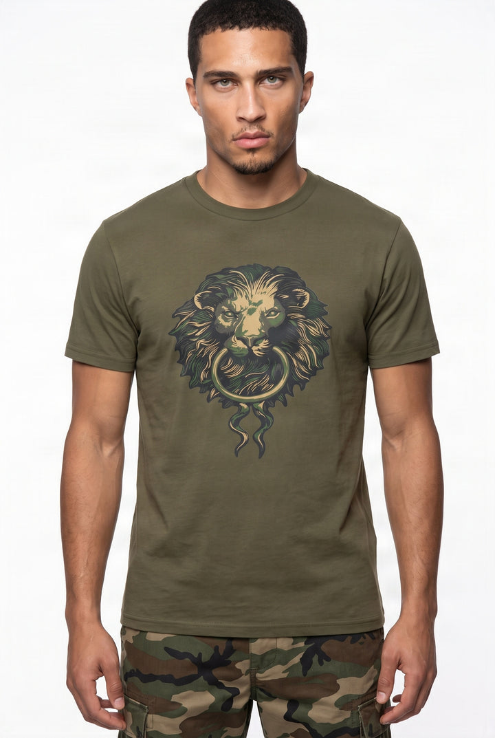 THE LANGSTON CAMO LION TEE