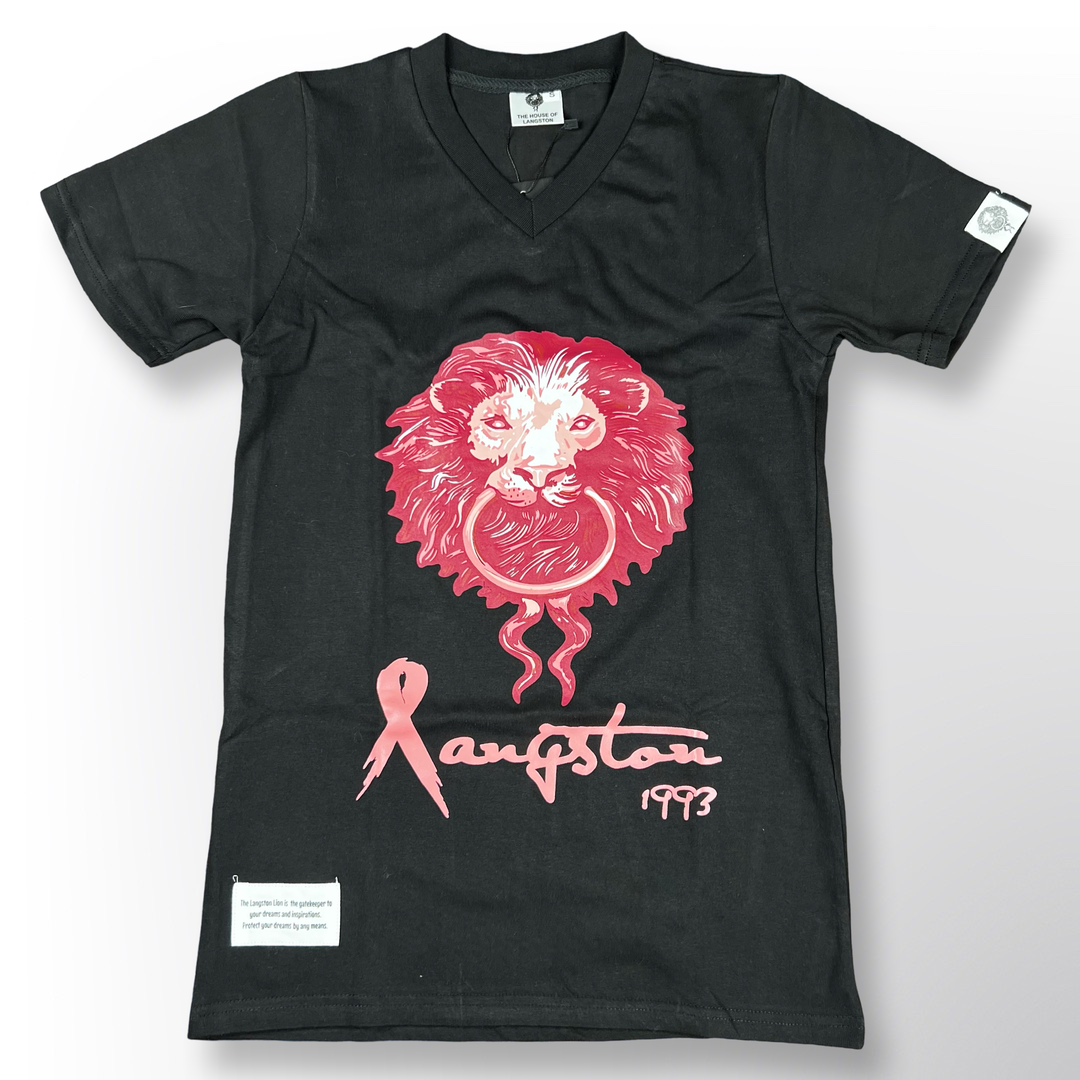 DEONNE: THE LANGSTON LION BREAST CANCER AWARENESS TEE The House of Langston