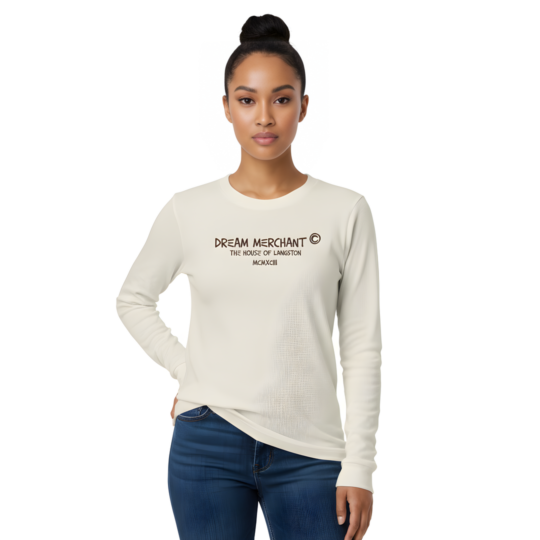 Dream Merchant Logo Thermal Tee — Coffee & Cream The House of Langston